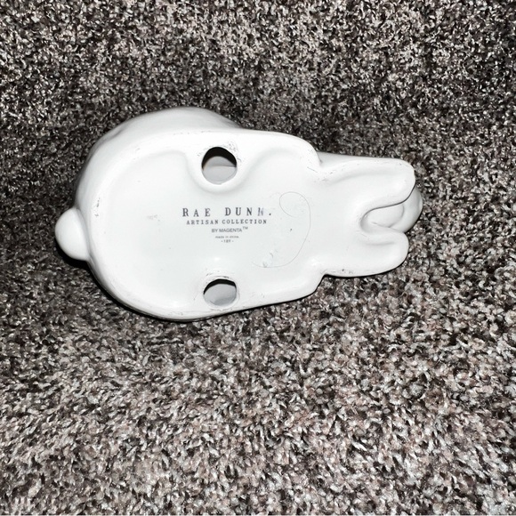 Rae Dunn Bunny Figurine Easter White Farmhouse Decor - Picture 3 of 3